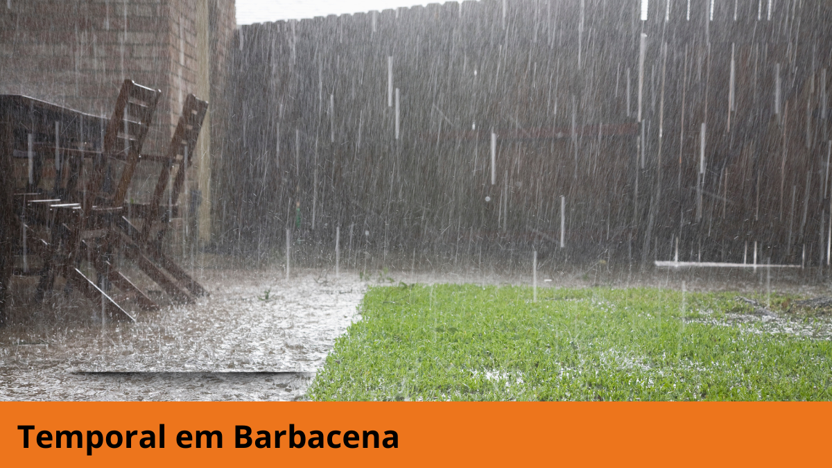 Temporal surpreende moradores ao amanhecer na região de Barbacena