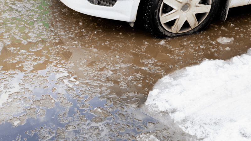 Chuva transforma Rua Olga Monteiro de Araújo em lamaçal e moradores denunciam abandono