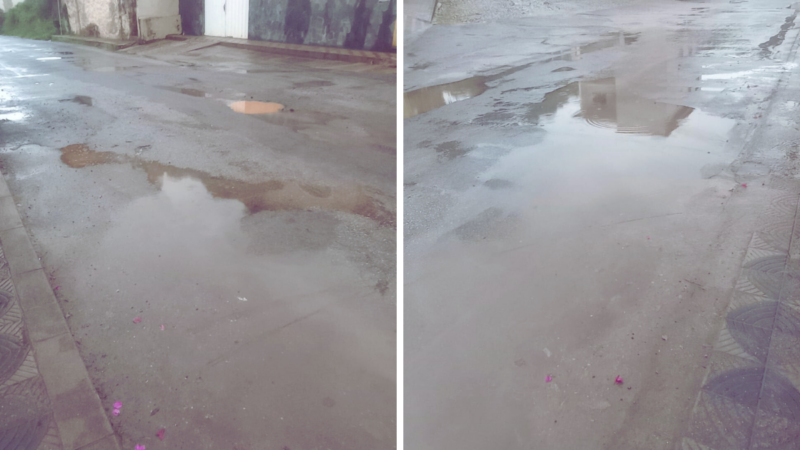 Chuvas agravam alagamentos e lama na Rua Marquês de Maricá, no bairro Boa Morte