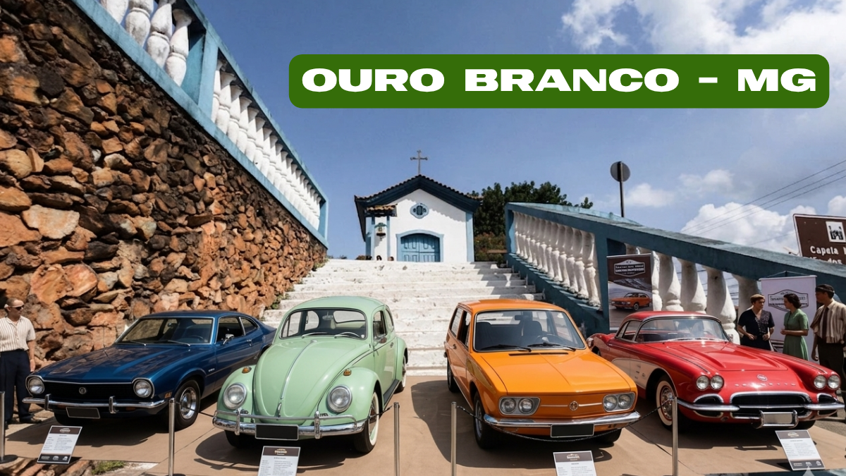 Ouro Branco recebe 8º Encontro de Carros Antigos com shows e programação para toda a família